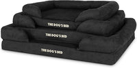 The Dog’s Bed, Medium Black Faux PL 30x23.5, Memory Foam, Pain Relief: Arthritis, Hip & Elbow Dysplasia, Post Surgery, Lameness, Supportive, Calming, Washable Cover, Veterinary Approved