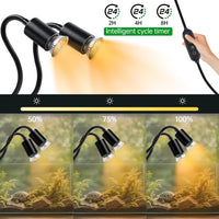 LUCKY HERP Reptile Heat Lamp with Clamp - 25+50 - image 3