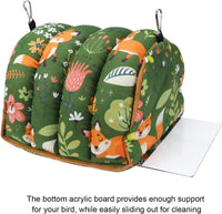 Wontee Bird Nest House Winter Warm Snuggle Hut Bird Bed Hanging - Large / Green - image 4