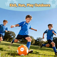 Smartwo size 4 curve soft soccer ball for kids with pump - view 2