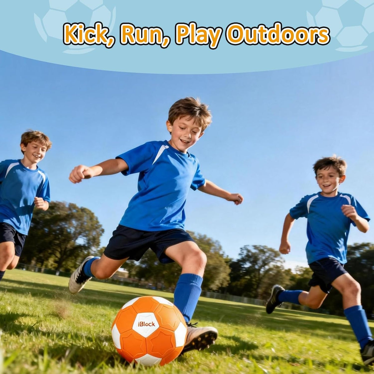 Smartwo size 4 curve soft soccer ball for kids with pump - view 2