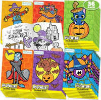 ArtCreativity 36 Pack 5 x 7 in Halloween Coloring Books for Kids