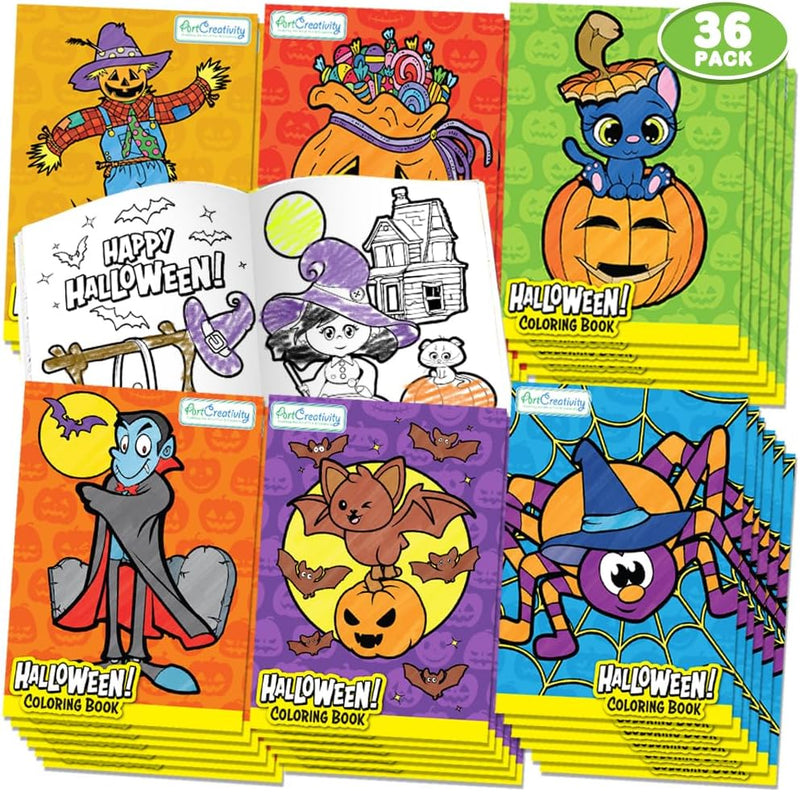 ArtCreativity 36 Pack 5 x 7 in Halloween Coloring Books for Kids