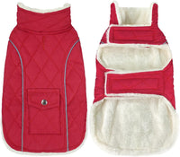 Malier Dog Coat Warm Dog Winter Coat - Red / XX-Large