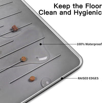 XXXXL Largest Pet Food Mat - Light Gray / 39.4"L x 29.5"W - image 3