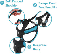 Gooby Escape Free Easy Fit Dog Harness, Step-in - Small chest (16~19.25") / Turquoise - image 4