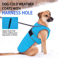 MIGOHI Warm Dog Coat Waterproof Winter Dog Jacket, M - Azure / XXX-Large - image 2