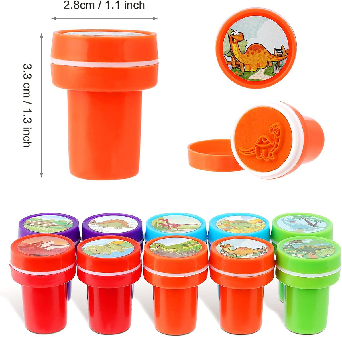 Kesoto 26Pcs Zoo Animal Stamps for Kids - Multi Color - image 2
