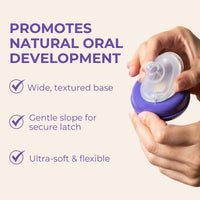 Lansinoh Natural Wave Baby Bottle Nipple Slow Flow 2 Pieces