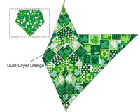 2PCS Christmas Dog Bandanas – Red and Green Plaid with Tassels - BIG FRENCHIES