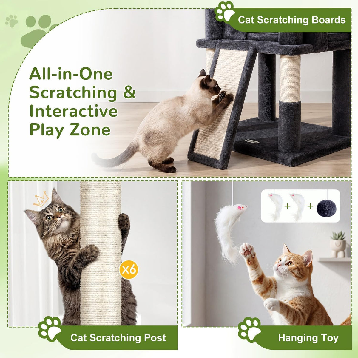 Globlazer Cat Tree for Large Adult Cats - XXL / Dark Grey - image 3