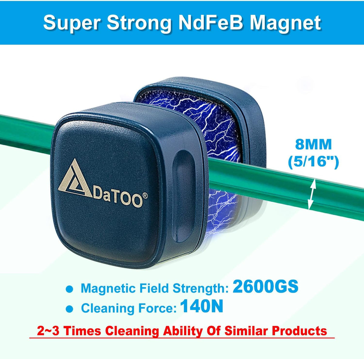 DaToo Aquarium Mini Magnetic Scrubber Scraper Small Fish Tank Cleaner - Nano - image 4