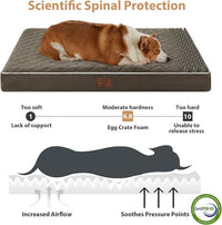 WNPETHOME Orthopedic XL Dog Beds Large Sized Dog, Waterproof Extra Large Dogs Bed with Removable Washable Cover, Multi-Needle Quilting Dogs Crate Bed