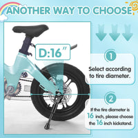 LEICHTEN Kickstand for Kids Bike - Black / For 18 Inch Wheel Bike - image 4