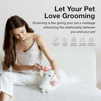 Slicker Brush for Cats & Dogs, Pet Grooming Self Cleaning Brush for Shedding, Cat Deshedding Brush Easily Removes Tangles Hair and Loose Undercoat, Pink