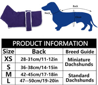 Dachshund Sweaters, Dachshund Coat Perfect Dog Winter Coat with Padded Fleece Lining - X-Small / Purple - image 4