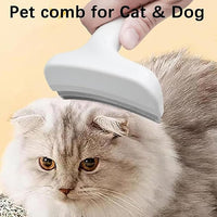 V-Tooth Deshedding Comb, Doggo Comfy Pet Comb Pro, Dog & Cat Grooming Brush for Shedding, Tight V-Shaped Teeth Deshedding Tool (Blue S)