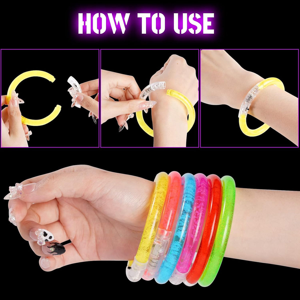24Pcs Glow in the Dark Party Supplies for Kids/Adults - 36 pcs - image 4