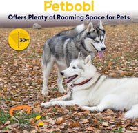 Petbobi Dog Tie Out Cable and Stake - 30 ft (120 lbs) / Orange - image 4