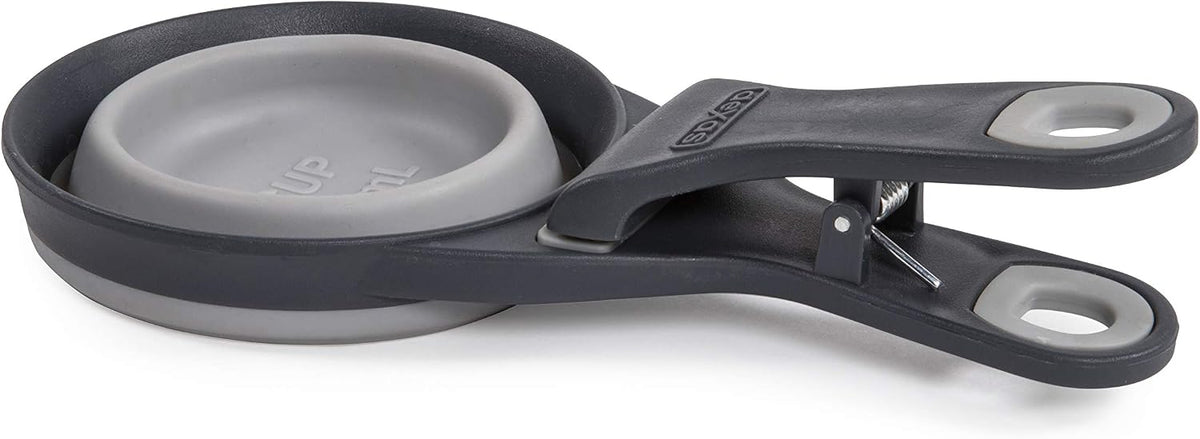 Dexas Popware for Pets Collapsible Klip Scoop - 1 Cup Capacity (Pack of 2) / Light Gray - image 2