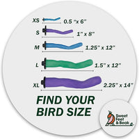 Safety Pumice Perch - Trims Nails and Beak - Promotes Healthy Feet - Safe Non-Toxic Bird Supplies for Bird Cages - X-Large 14"