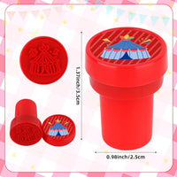Hxezoc dog paw print stamps, 24 mini self-inking stampers in 8 bright colors - view 28