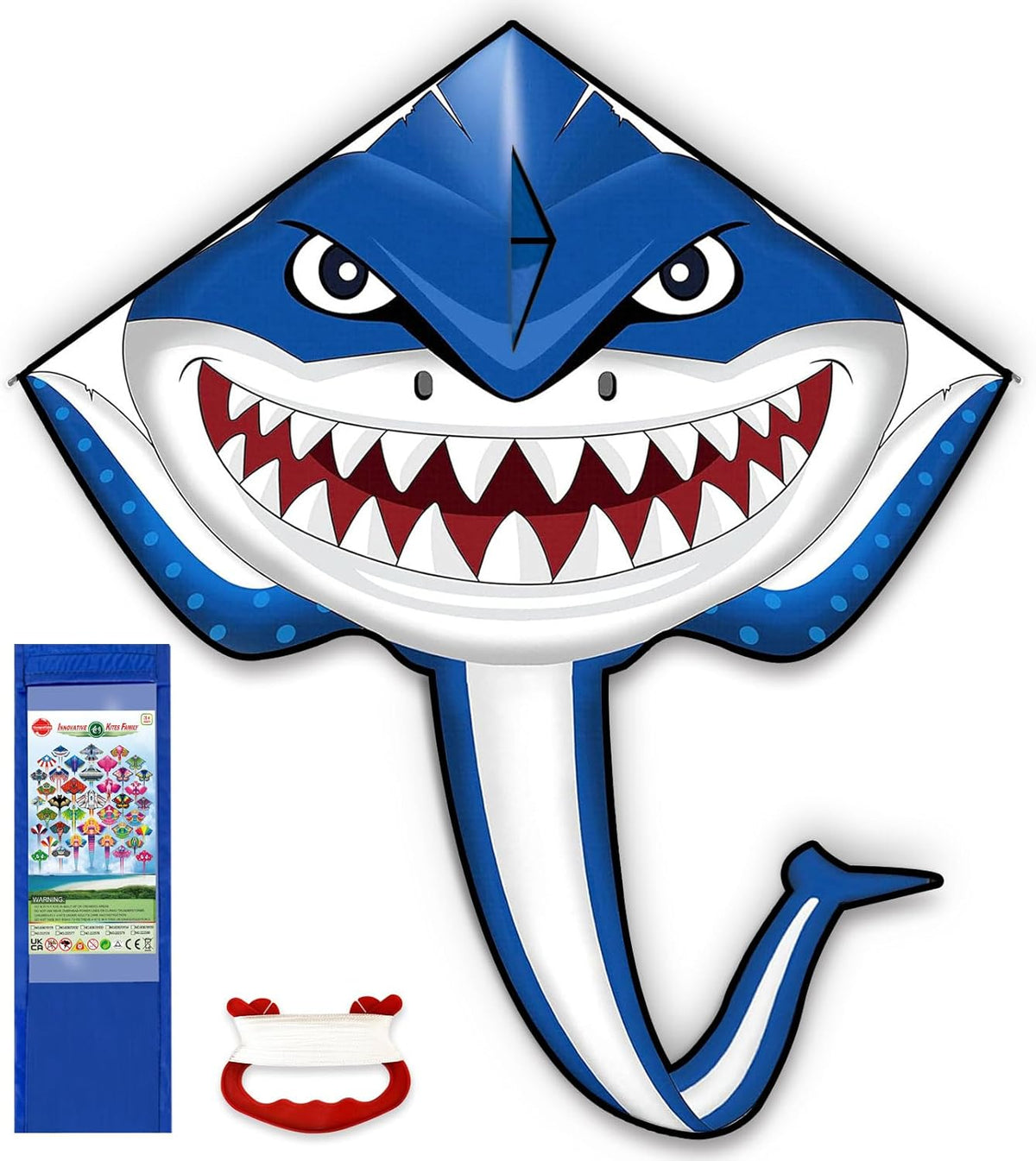 Kite for Kids Ages 4-8-12 & Adults - Shark Kite