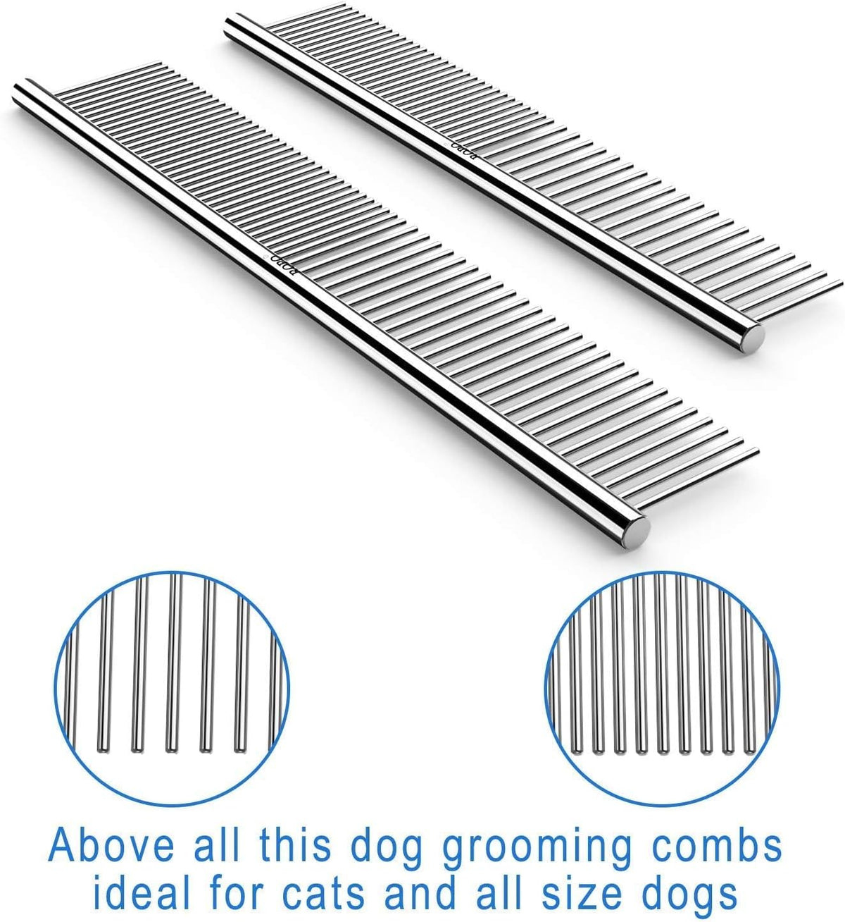 CWXZSTM Pet Steel Combs Dog Cat Comb Tool for Removing Matted Fur - image 2