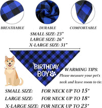 Dog Birthday Bandana – Premium Cotton Birthday Boy Bandana for Dogs - BIG FRENCHIES