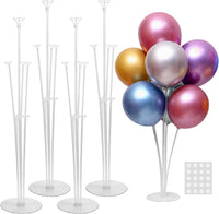 JOYYPOP 4 Sets Balloon Stand Kit For Table - 4 Pack Clear