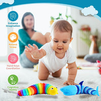 Kabvy Shark & Slug Fidget Toys - Shark and Slug-Large size - image 3