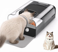 RFID Automatic Cat Feeder, Collar Sensor for Personalized Meals – Essentials for Cats - Black