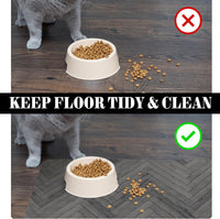 Dog Food Mats for Floors Absorbent, Pet Cat Food Mat - S(12"×20") / 01-Dark Grey - image 2