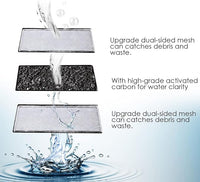 AQQA 8 Pack Aquarium Filter Cartridge Replacement Fish Tank Filter Cartridge for Aquarium Internal Filter (Small)