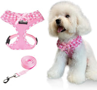 SuperBuddy Upgraded Soft Mesh Dog Harness - XS (Neck Girth 8.6"; Chest Girth: 11"-14") / Adorable Pink-2