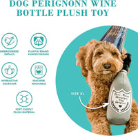 Haute Diggity Dog Woofford Reserve Bottle Plush Dog Toy - Dog Perignonn (Gray) / X Large - image 2