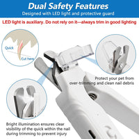 2-in-1 Led Cat Dog Nail Clipper & Nail Grinder with Lights - image 4