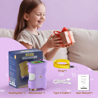 1000X Handheld Digital Microscope for Kids: Pocket Microscope - Purple - image 2