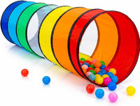 Kids Play Tunnel Tent for Toddlers - 1 Pc Rainbow