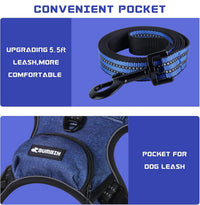 No Pull Dog Harness for Medium Dogs - Denim Blue / M - image 2