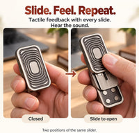 D.G.PLAYER triple magnetic fidget slider in metal alloy - view 5