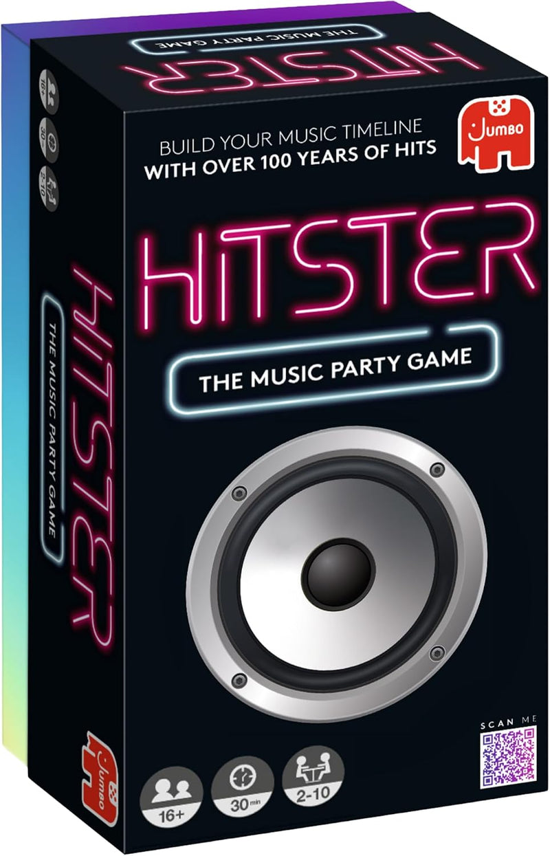 Jumbo Hitster, The Music Fun Party Quiz Card Game, 2-10 Players