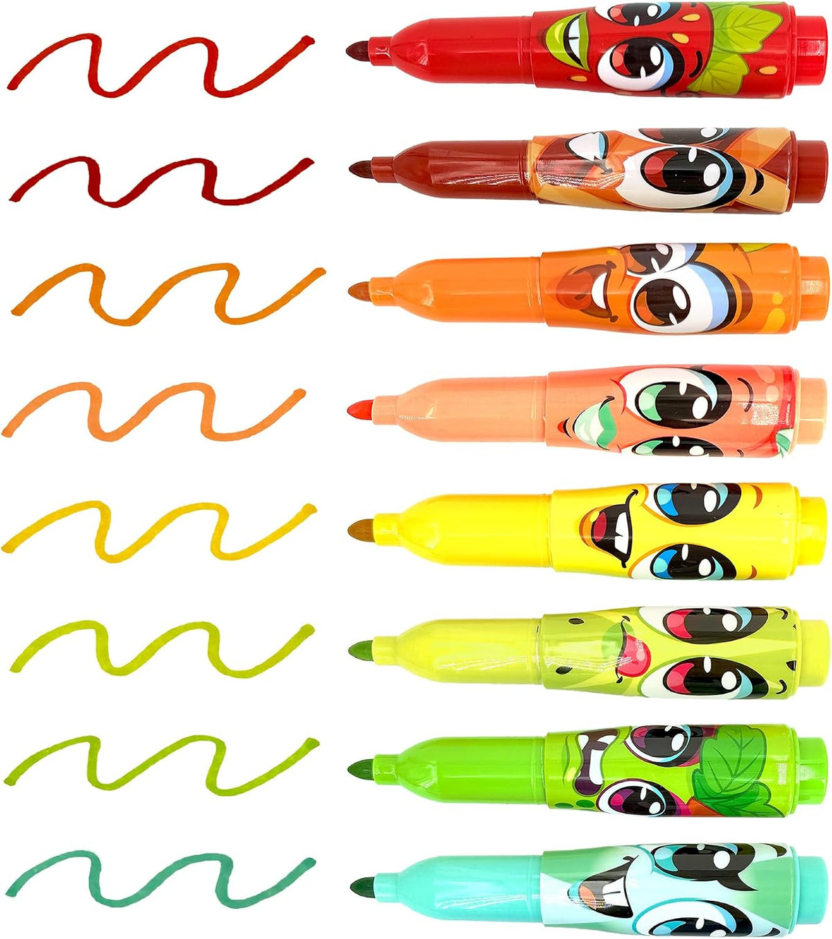 Scentos 16 pack jumbo scented markers for kids in fruit colors - view 7