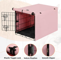 X-ZONE PET Dog Crate Cover Waterproof Kennel Cover - 24.0"L x 18.0"W x 20.0"H / Pink - image 4