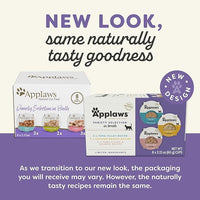 Applaws Natural Wet Cat Food, Limited Ingredient, Grain-Free, Protein with No Artificial Additives, Variety Pack in Broth (8X 2.12 oz Easy-Open Cups)