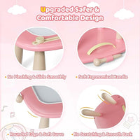 Kikidex Magnetic Drawing Board, Toddler Girl Toys for 1-2 Year Old, Doodle Board Pad Learning and Educational Toys for 1 2 3 Year Old Baby Kids Birthday Gift(Soft Pink)