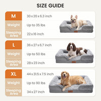 Orthopedic Dog Bed Medium Size Dog, Memory Foam Dog Bed Couch - Grey / 30.0" L x 20.0" W x 6.3" Th - image 3