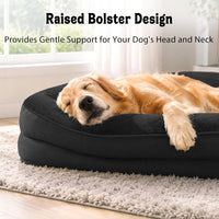 Waterproof Orthopedic Dog Bed for Large and Extra Large Dogs – Essentials for Dogs - Black / 42"L x 30"W x 7.5"Th - image 3