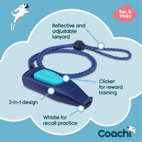 Company of Animals Coachi Whizzclick, Light Blue/Navy Button - Navy - image 3