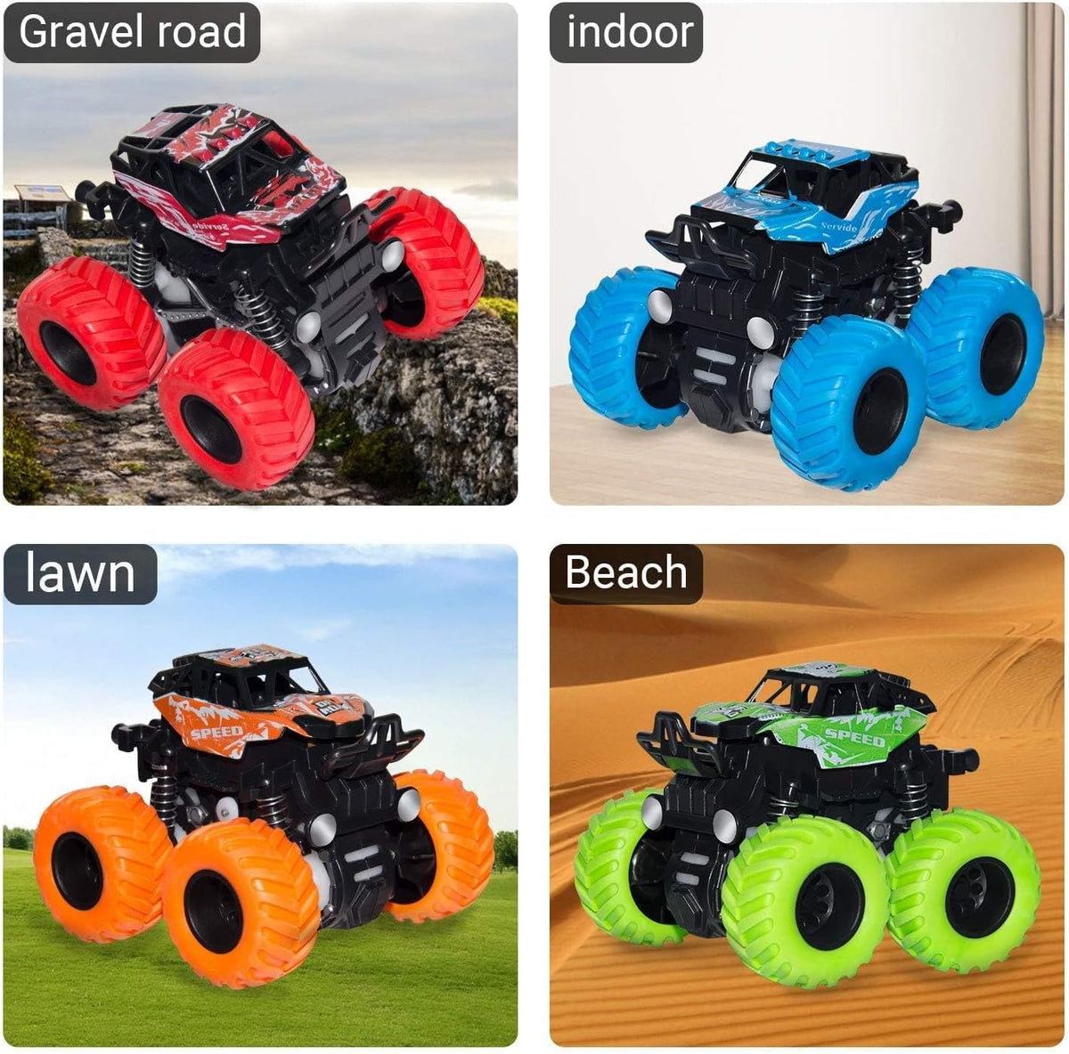 Construction Toys, Mixer Excavator Crane Dump Truck Toy for Boys Age 4-7 – Fun for Kids & Family - Blue, Orange, Green, Red - image 3